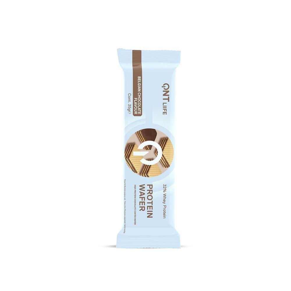 Barra de proteina QNT - Waffle Chocolate Belga (12 unidades)-5