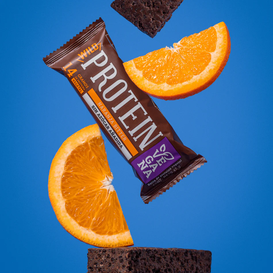 Barras de proteina Wild Protein - Chocolate Naranja (16 unidades)-3