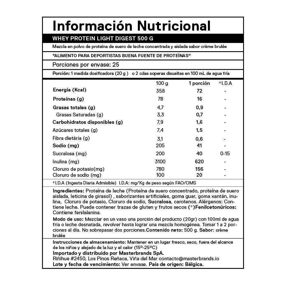 Proteina en polvo QNT - Whey Protein Creme Brulee 500 gr-3
