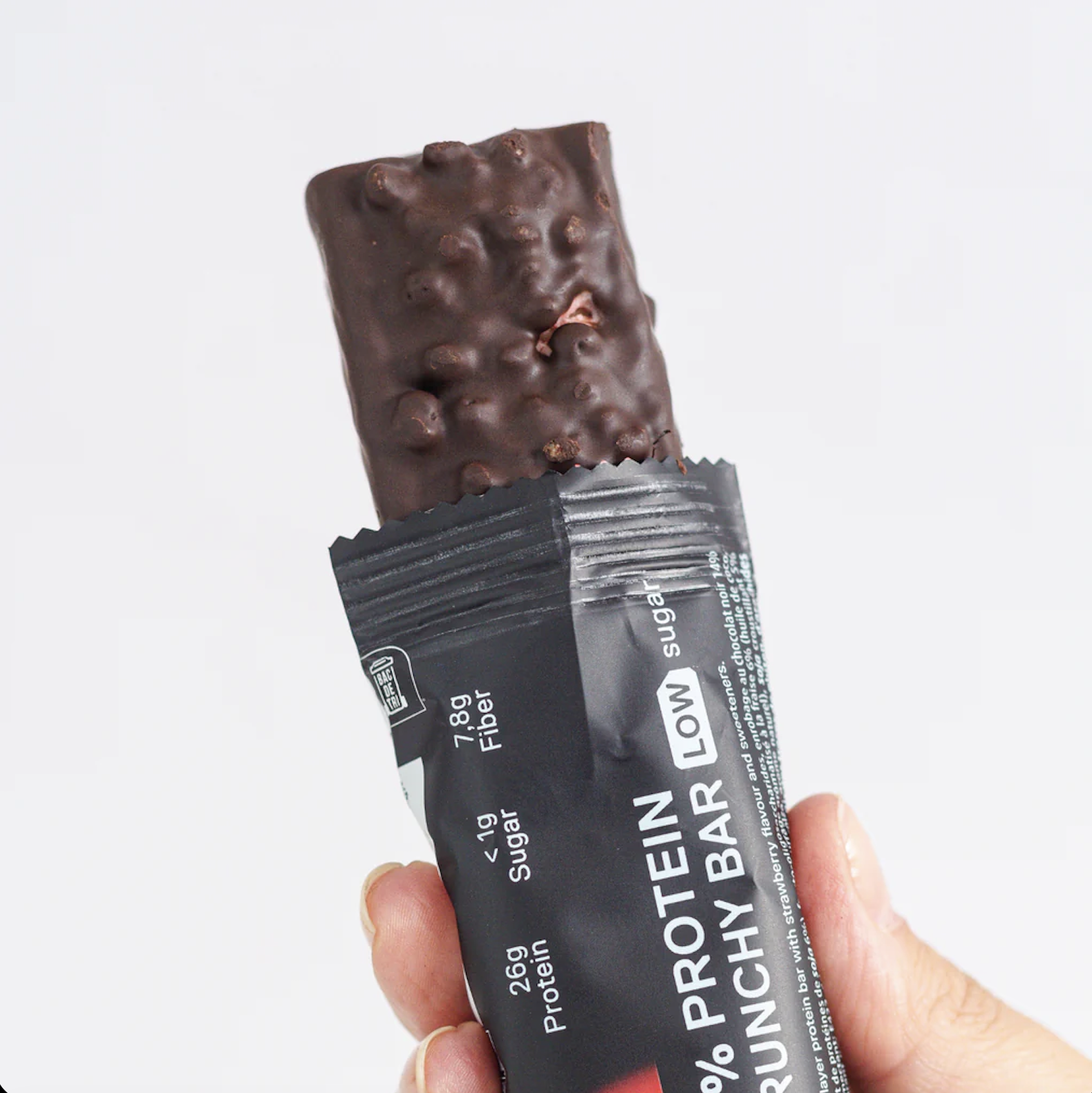 Barra de proteína QNT - Crunchy Creamy Strawberry (12 unidades)-2