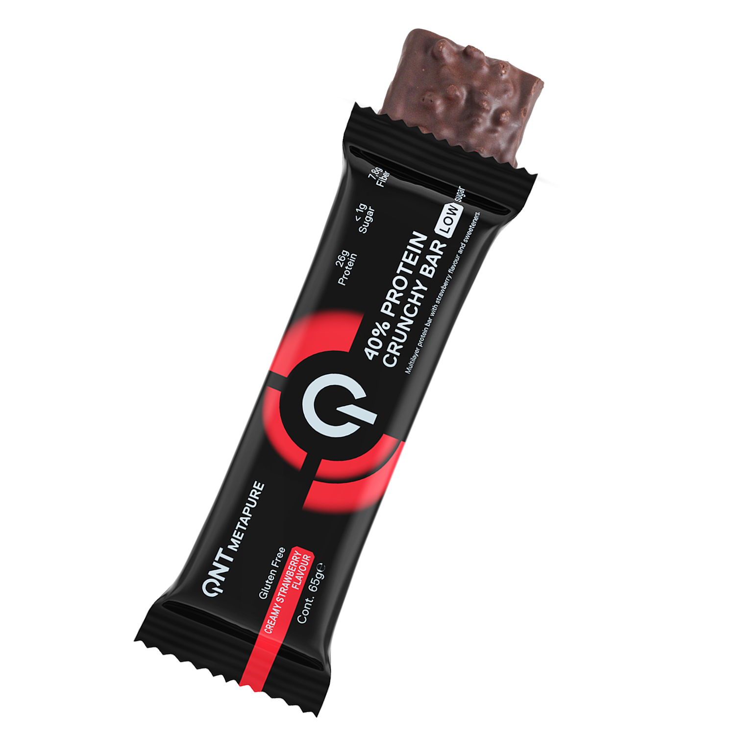 Barra de proteína QNT - Crunchy Creamy Strawberry (12 unidades)-5