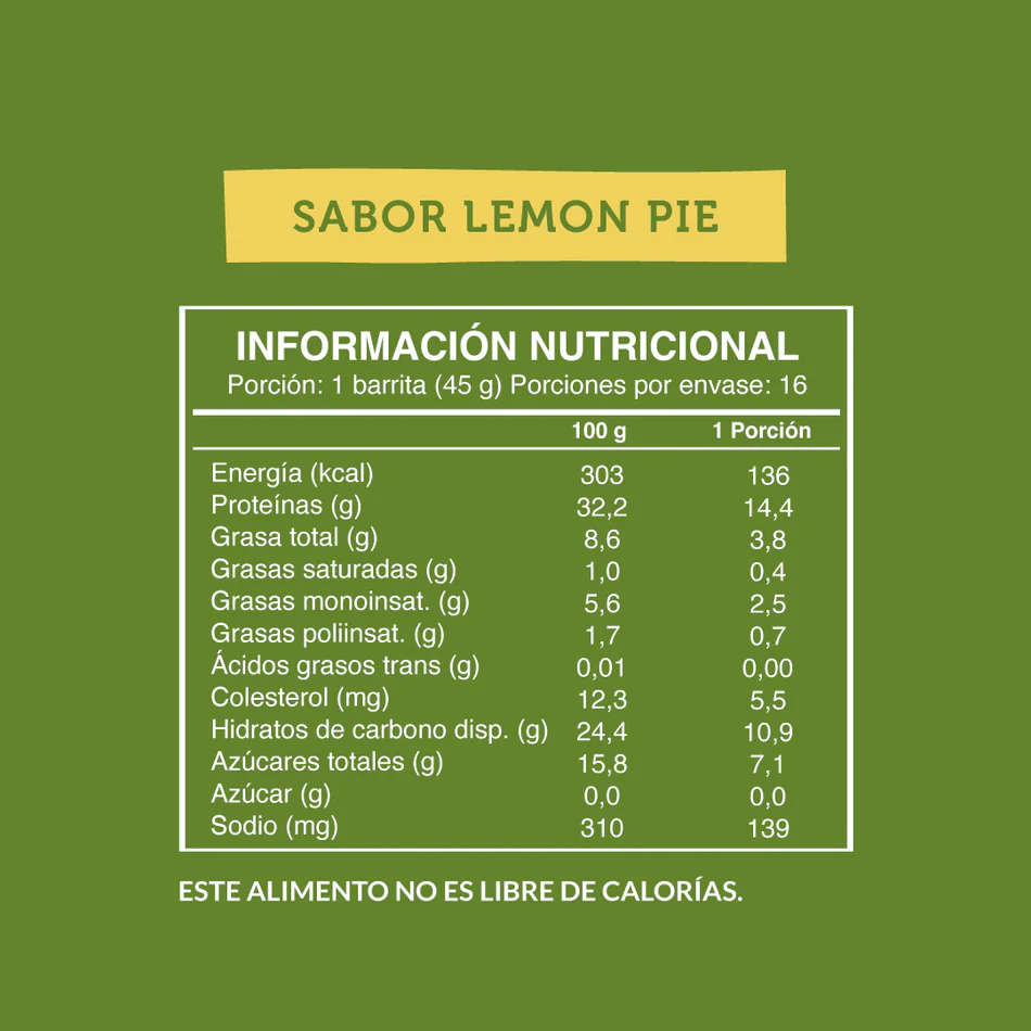 Barras de proteina Wild Protein - Pie de Limón (16 unidades)-3