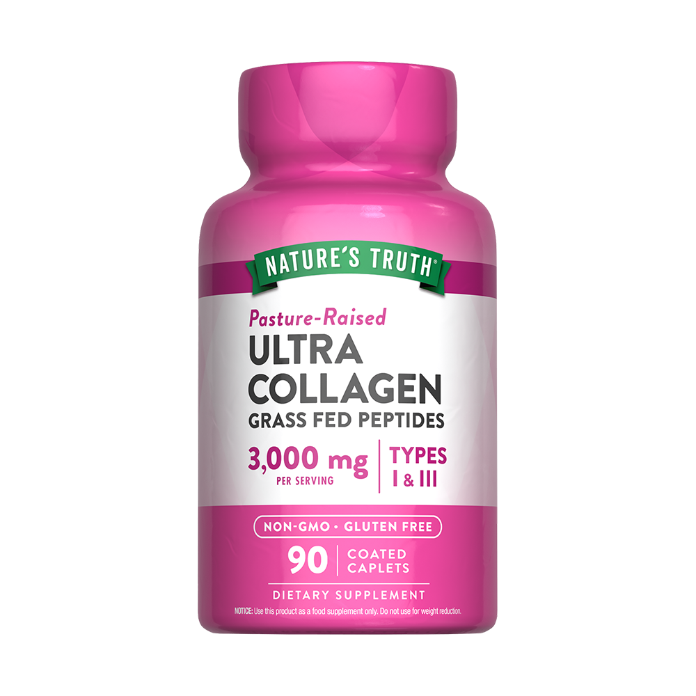 Colageno Hidrolizado Natures Truth - Ultra Collagen Tipo I & III con Vitamina C (90 cápsulas)-0