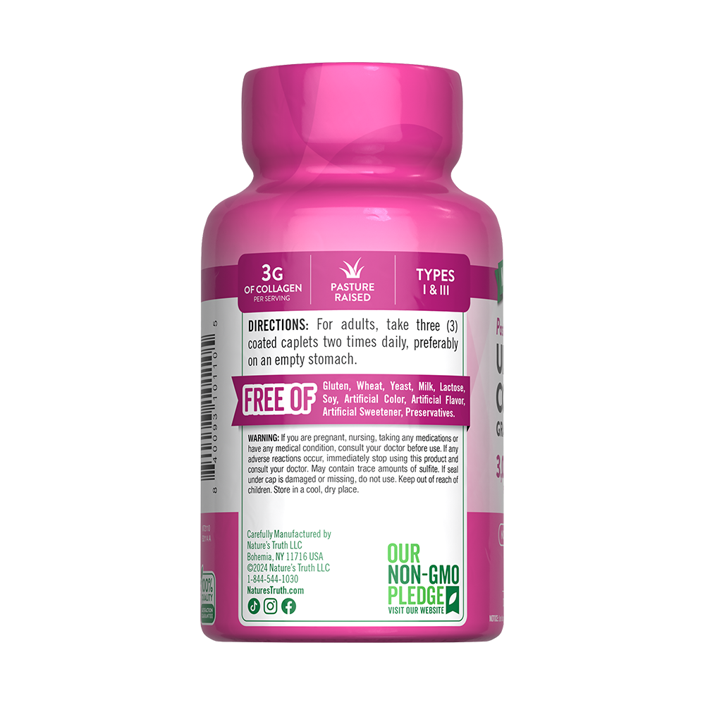 Colageno Hidrolizado Natures Truth - Ultra Collagen Tipo I & III con Vitamina C (90 cápsulas)-5