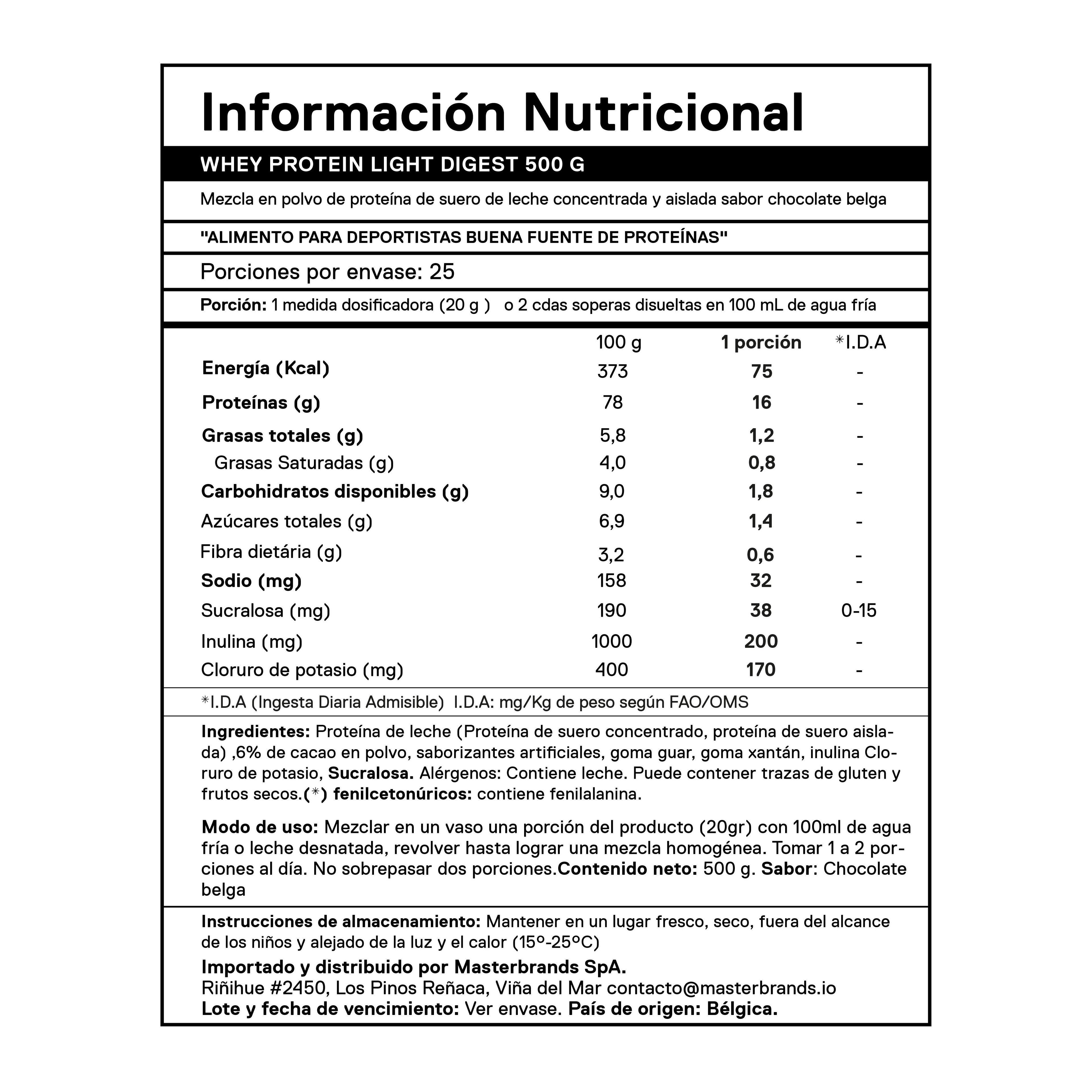 Proteina en polvo QNT - Whey Protein Chocolate belga 500 gr-4