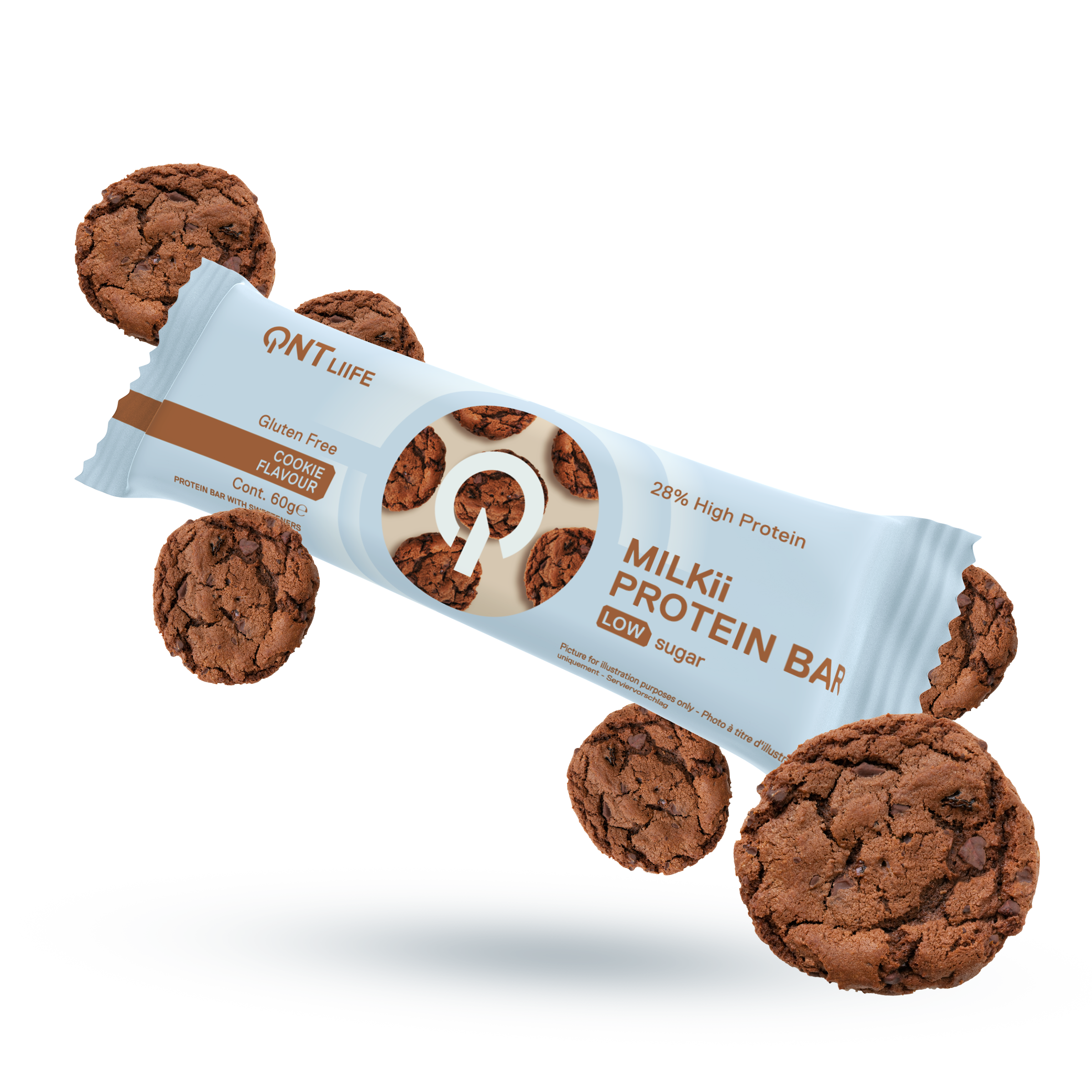Barra de proteina QNT - Milkii Cookie Flavour (12 unidades)-5