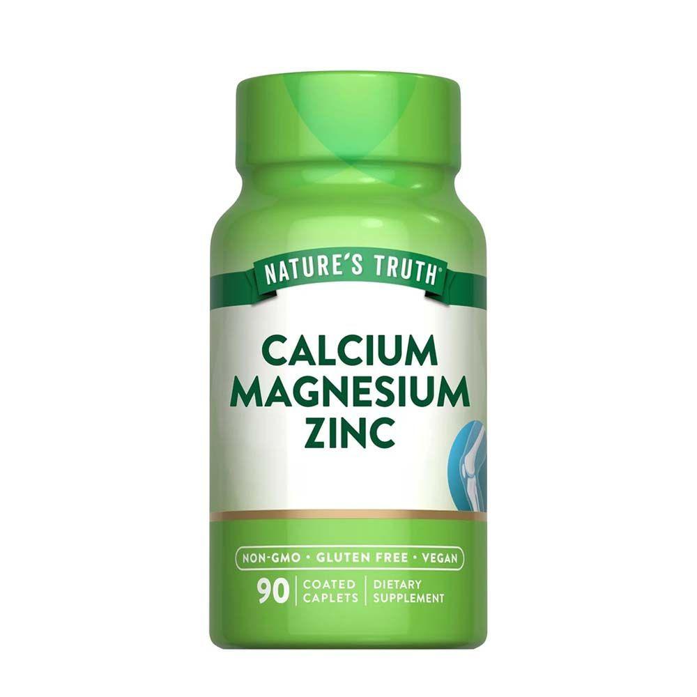 Calcio Magnesio Zinc Natures Truth - (90 cápsulas)-0