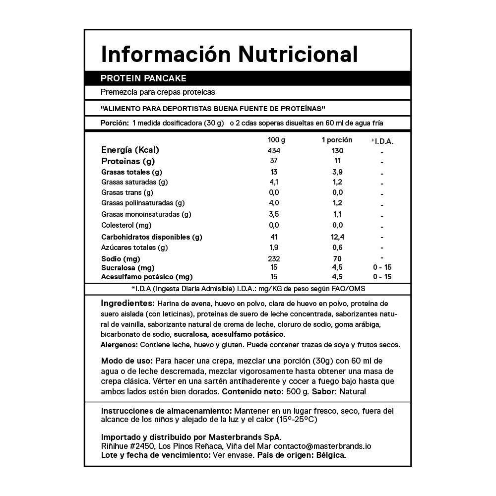 Mezcla de Pancake Protein QNT - Natural 500 gr-3