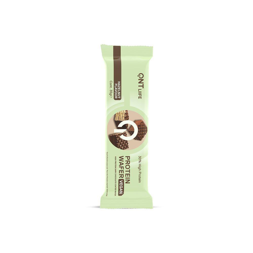 Barra de proteina QNT - Waffle Vegan Hazelnut (12 unidades)-3