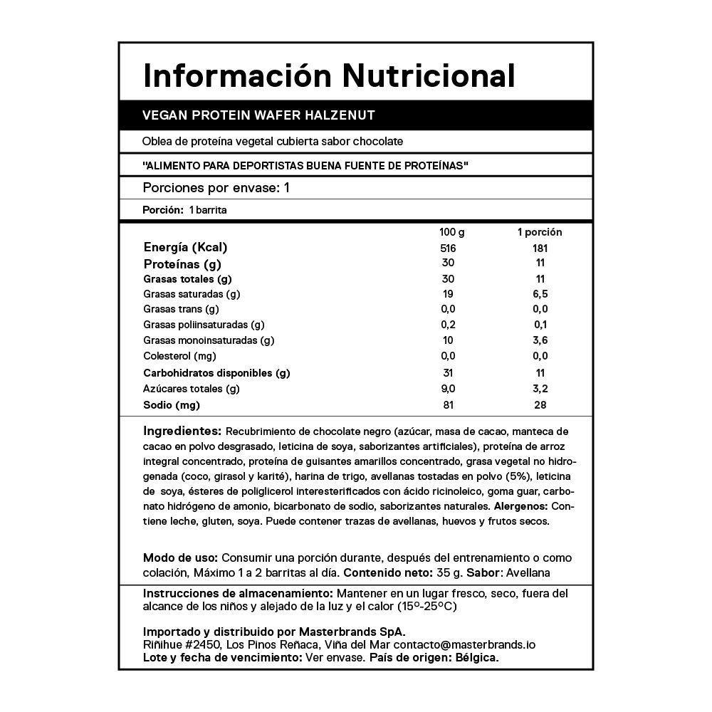 Barra de proteina QNT - Waffle Vegan Hazelnut (12 unidades)-5