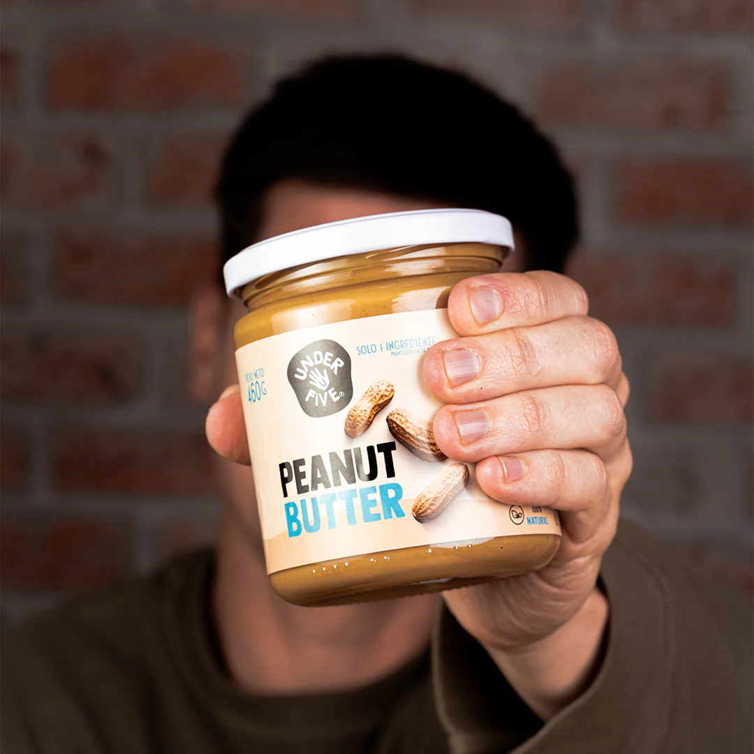 Mantequilla de mani Underfive - Peanut Butter 460g-2