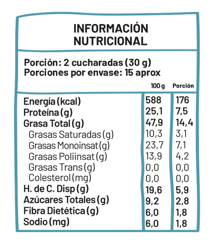 Mantequilla de mani Underfive - Peanut Butter 460g-3