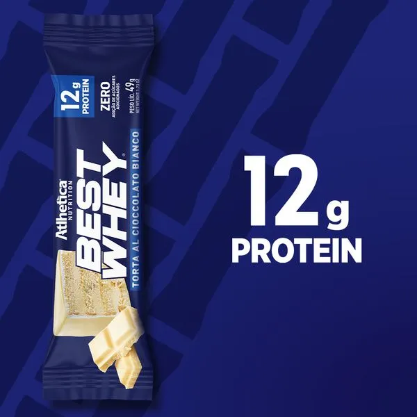 Barra de proteina Atlhetica Nutrition - Torta de Chocolate Blanco (12 unidades)-2