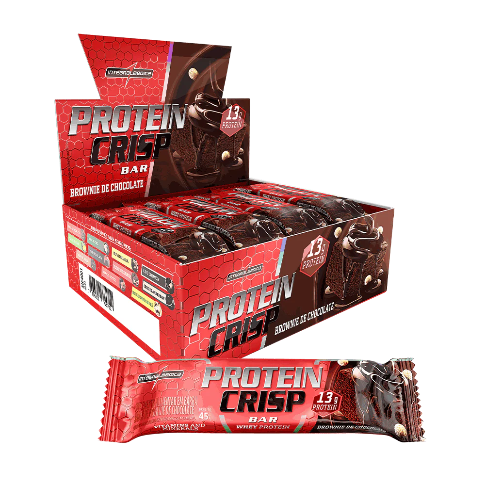 Barra de proteina Integralmedica - Brownie de chocolate (12 unidades)-0