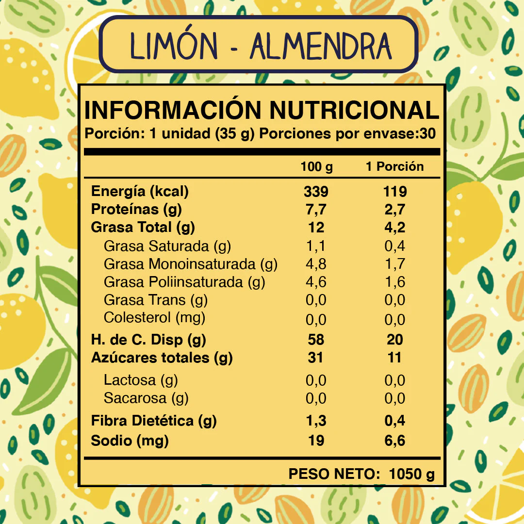 Barras de cereal Wild Soul bar - Limón Almendra (30 unidades)-1