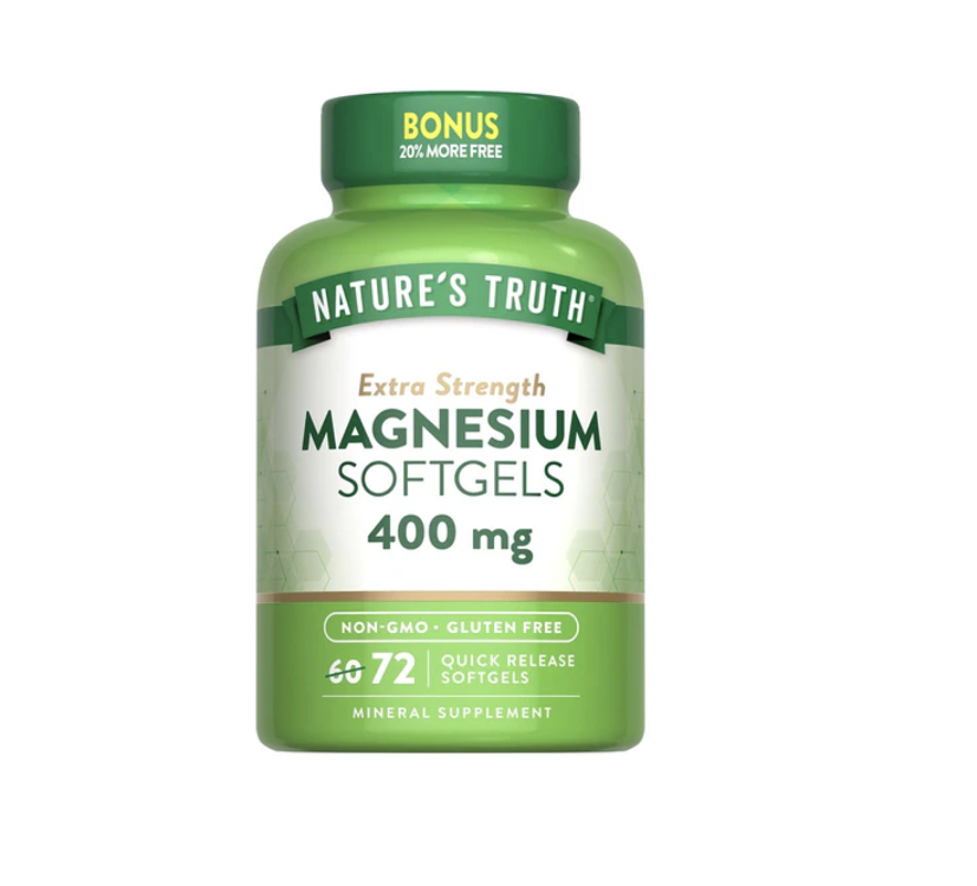 Magnesio Natures Truth - Magnesium 400 mg (72 cápsulas)-0