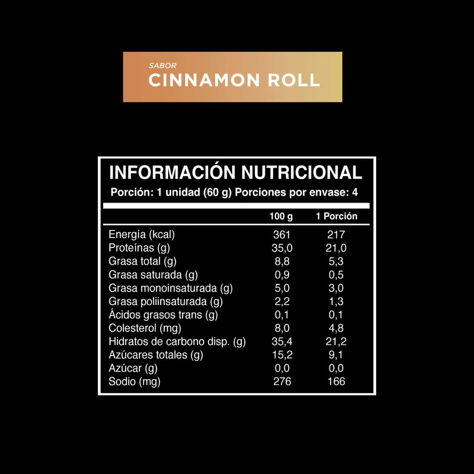 Barras de proteina Wild Protein Pro - Cinnamon Roll (4 unidades)-3