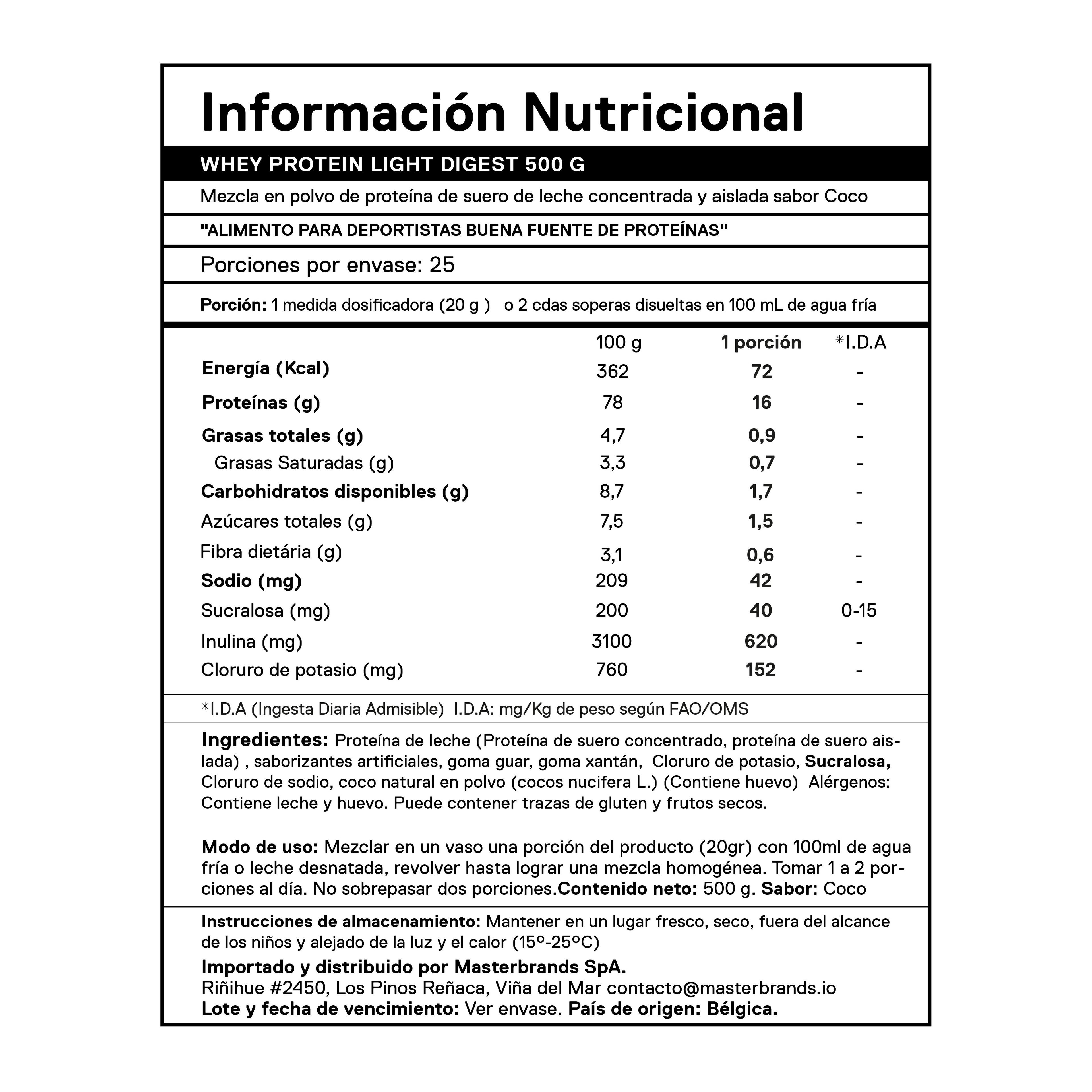 Proteina en polvo QNT - Whey Protein Coco 500 gr-3