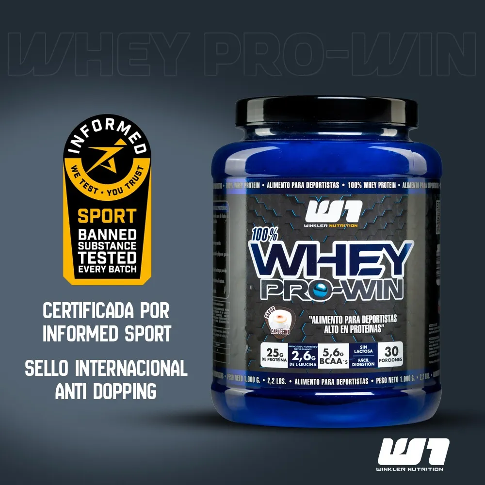 Proteina en polvo Whey Winkler Nutrition ProWin - Chocolate Suizo 1 kg (30 servicios)-2