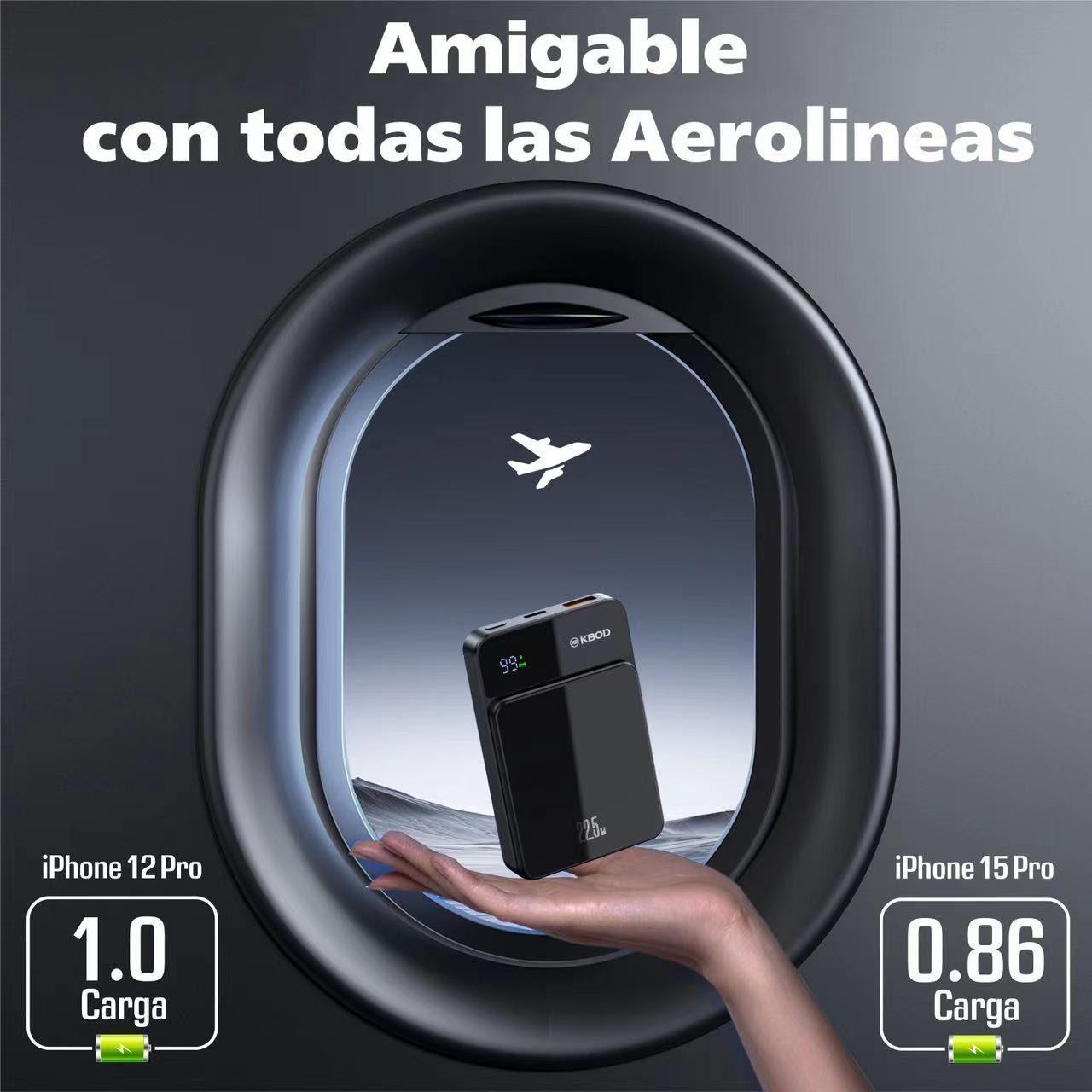 Bateria Power Bank Magnetica 5000mah Con Magsafe Kbod PWR-10-4