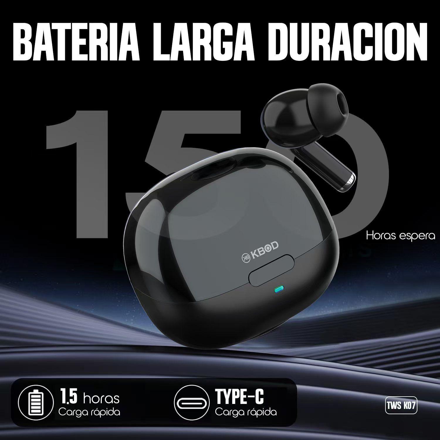 Audífonos Bluetooth Kbod Tws K07 Con Cancelación De Ruido-2