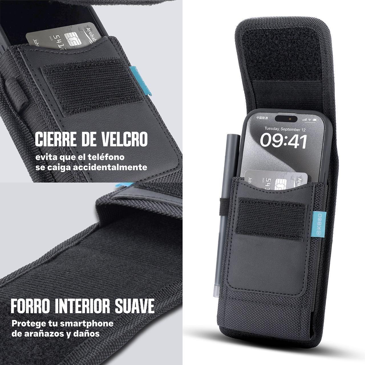 Carcasa Estuche Universal de Cinturón Para Teléfonos De Hasta 6.8 Pulgadas Kbod-2