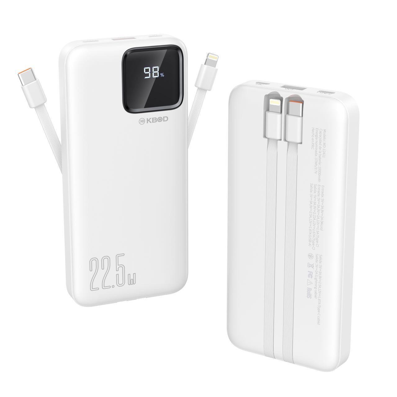 Batería Externa Power Bank 10.000mah Kbod 12411 Panel Digital-0