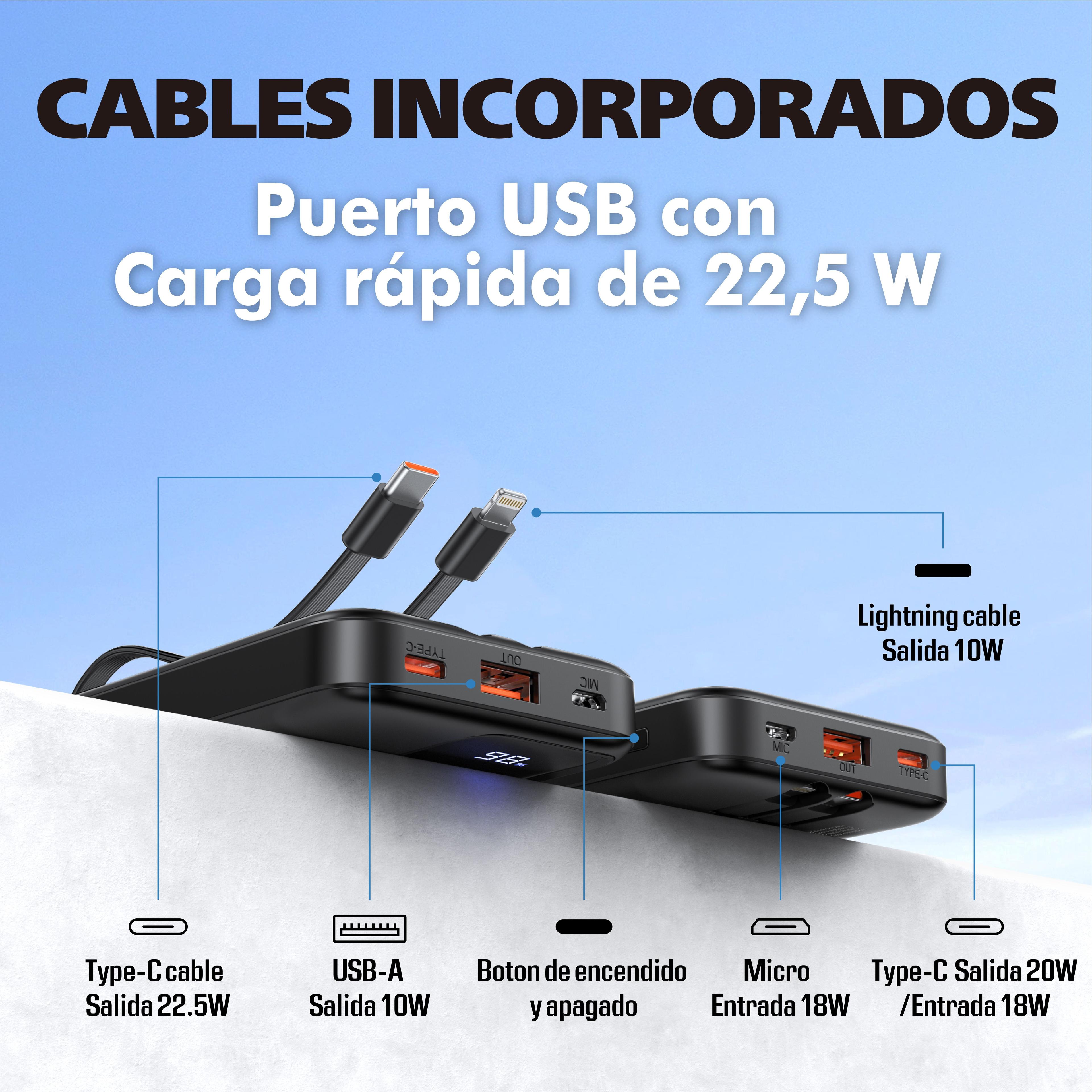 Batería Externa Power Bank 10.000mah Kbod 12411 Panel Digital-1