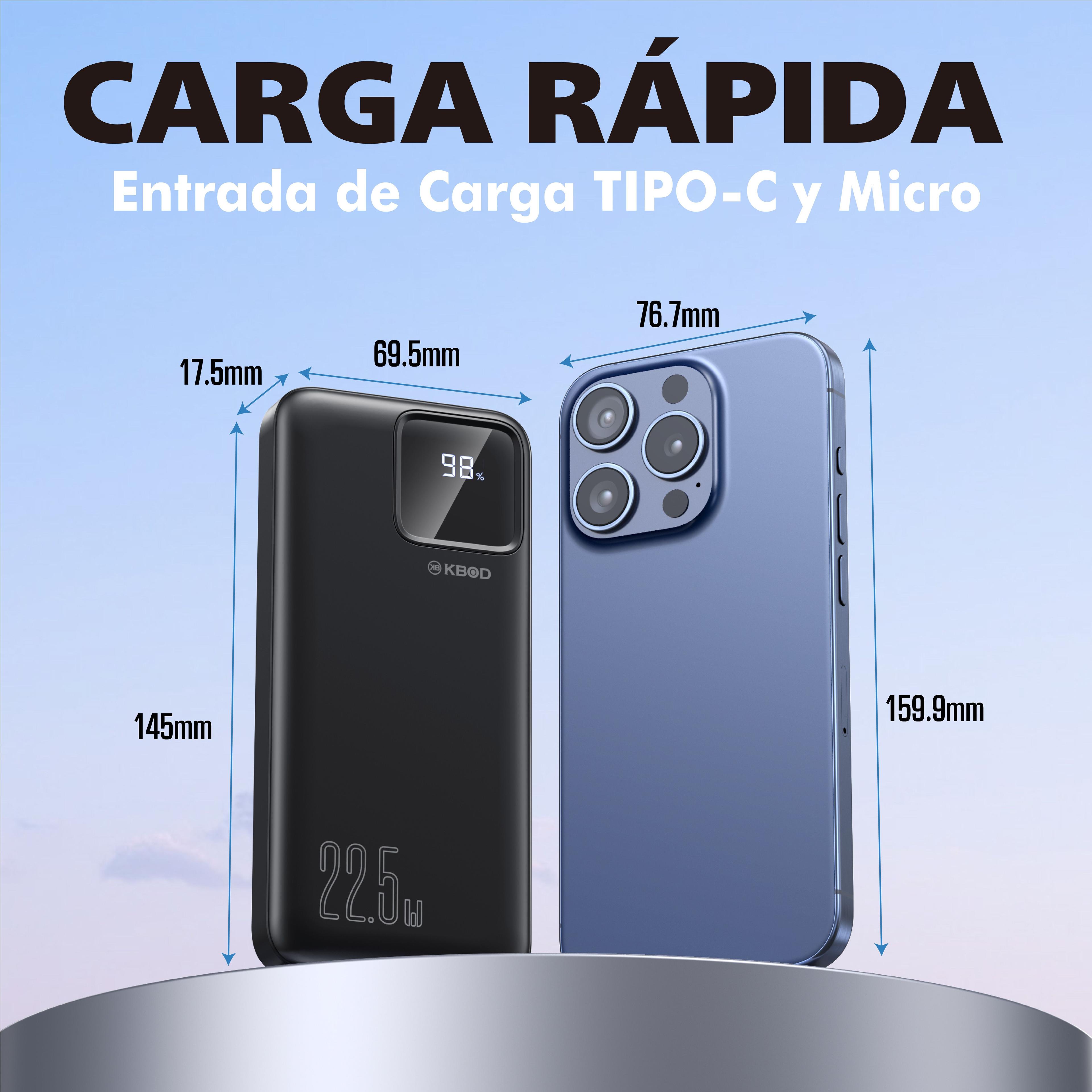 Batería Externa Power Bank 10.000mah Kbod 12411 Panel Digital-5