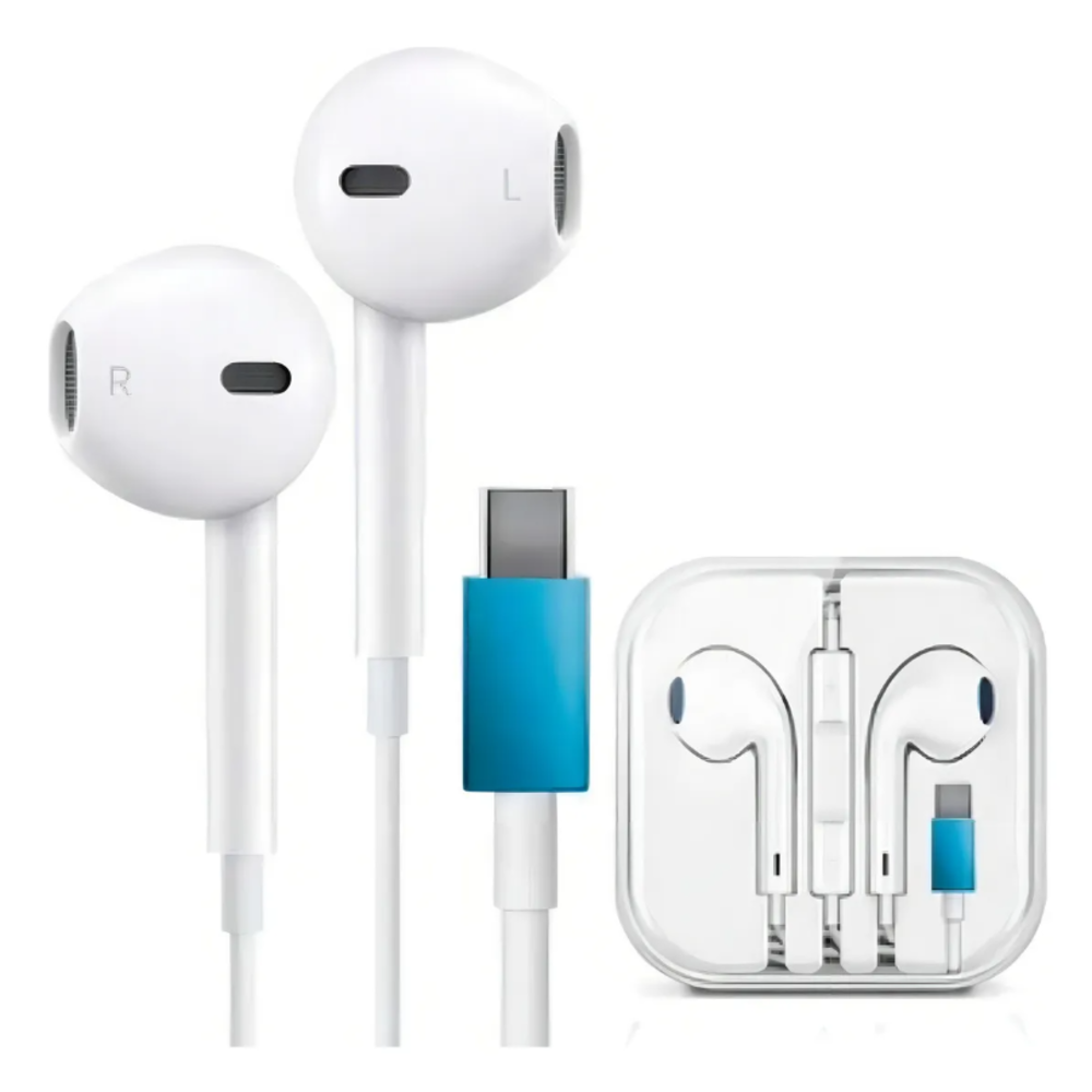 Audífonos Manos Libres Para Usb C Kbod FON 10024 Blanco-5