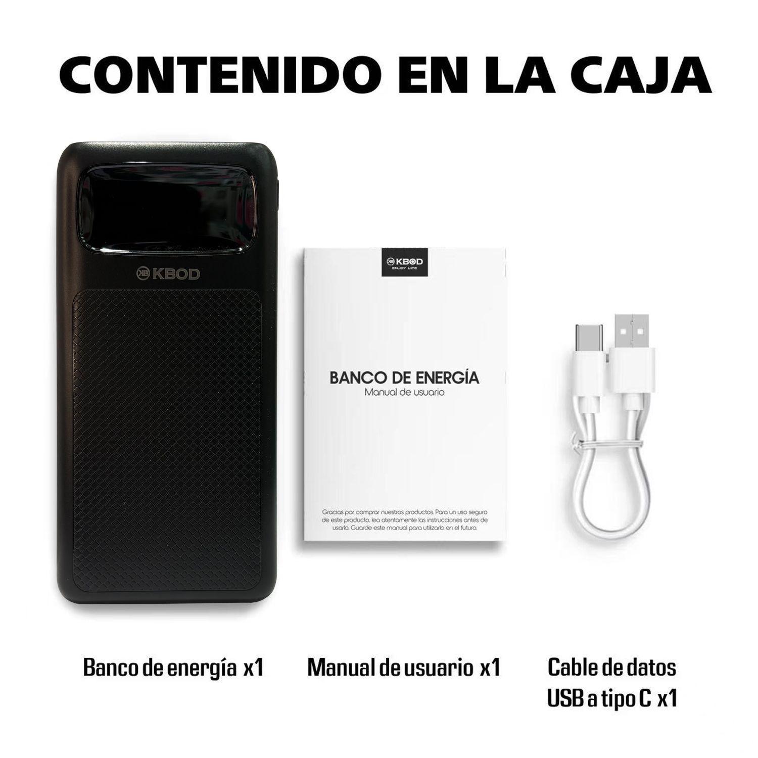 Bateria Externa Portatil Power Bank 10000mah Kbod PW07 x2 Usb-3