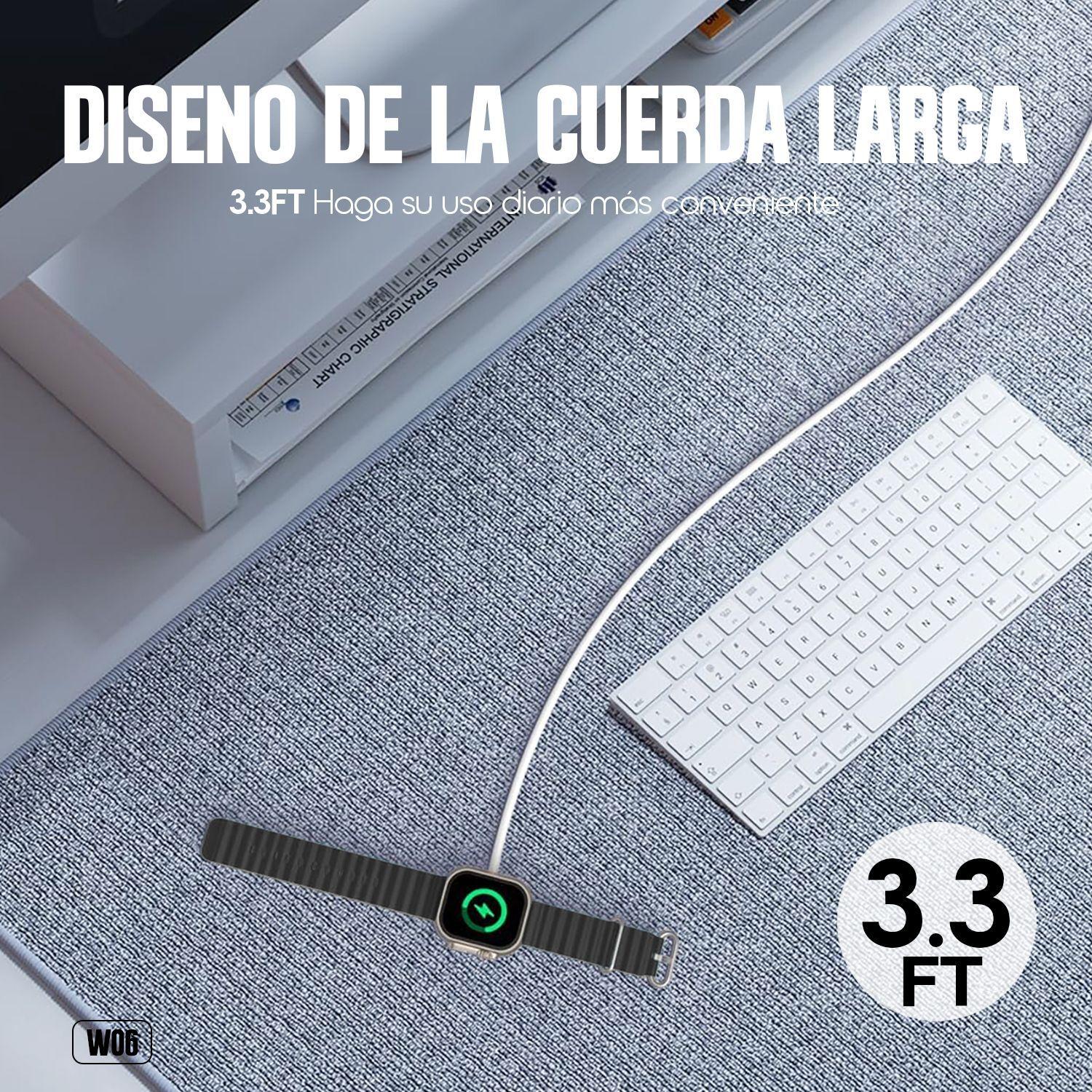 Cable Cargador W06 Kbod Usb de 1 Metro Magn tico Para Apple Watch-3