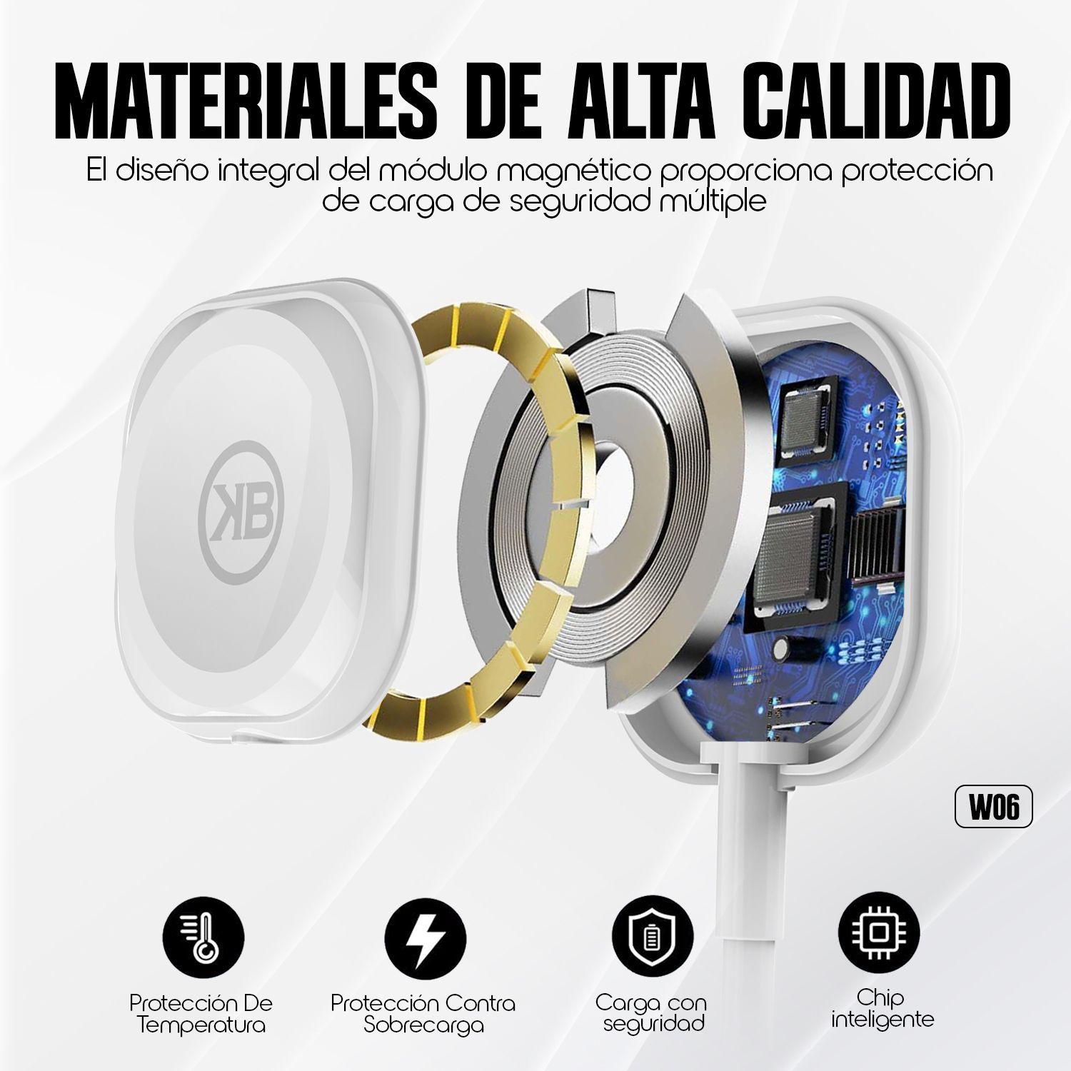 Cable Cargador W06 Kbod Usb de 1 Metro Magn tico Para Apple Watch-5