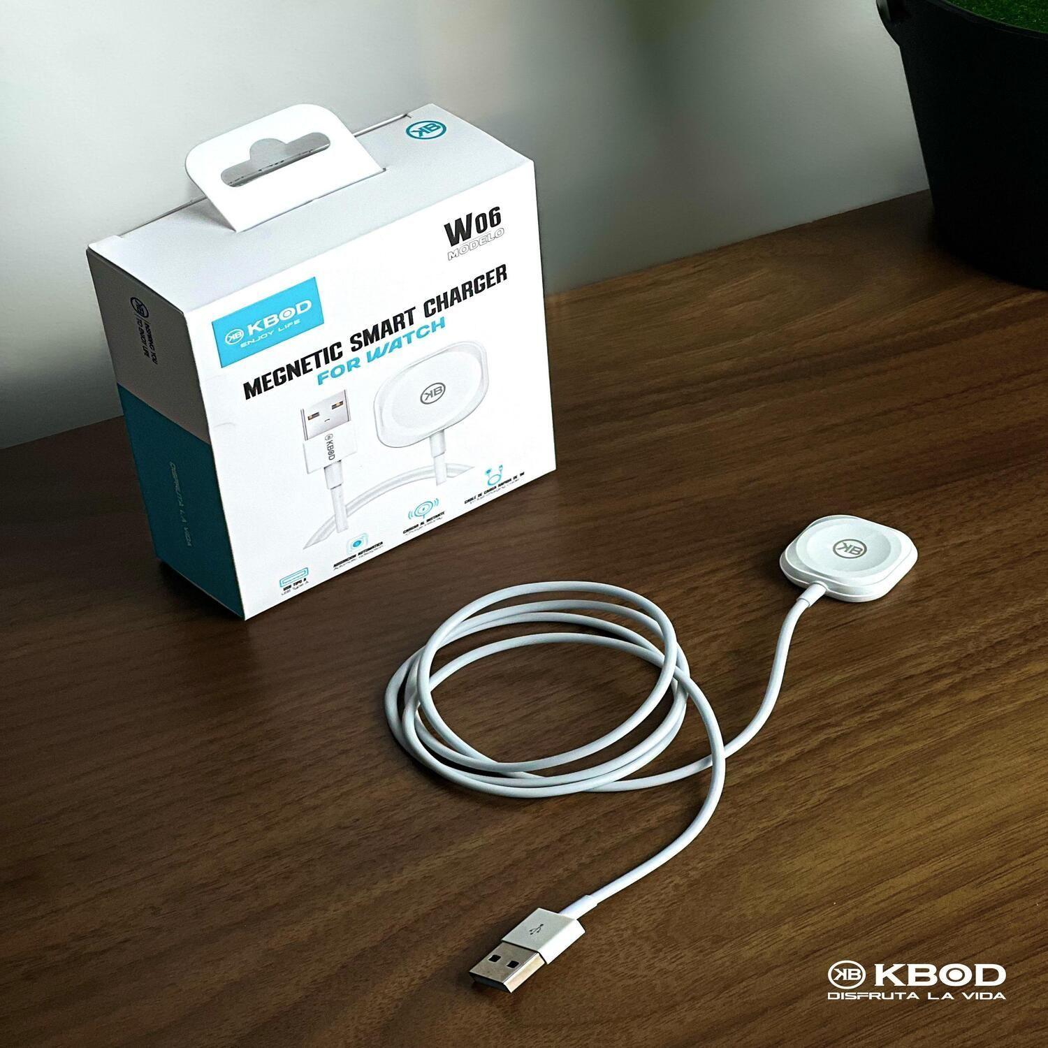Cable Cargador W06 Kbod Usb de 1 Metro Magn tico Para Apple Watch-7