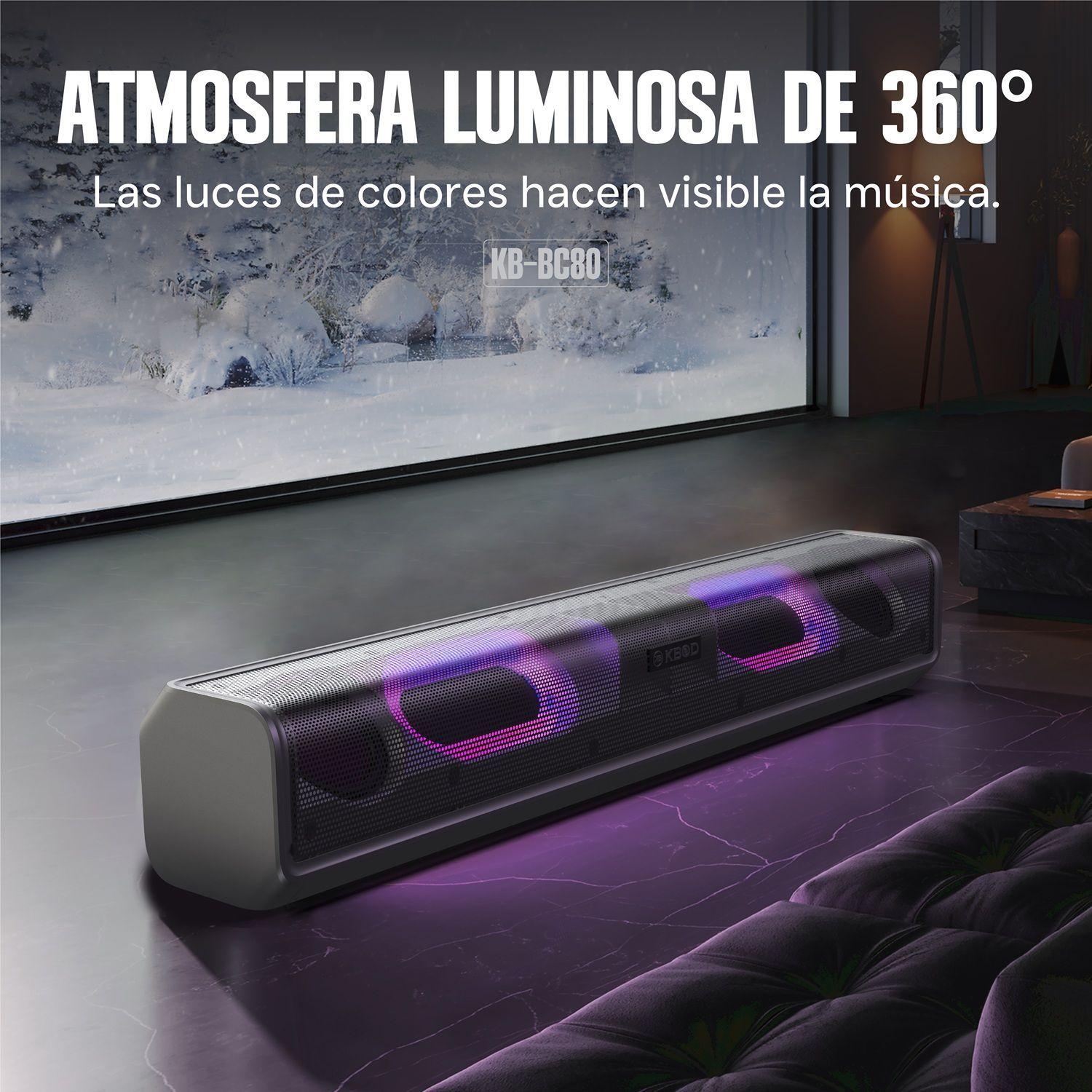 Soundbar Barra de Sonido Parlante Bluetooth Kbod Bc80 1800mah Sonido 360 Envolvente-2