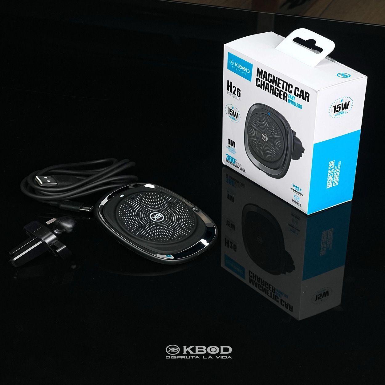 Soporte Magn tico de Auto Para Tel fonos Con Carga Inal mbrica Magn tica Kbod H26-6