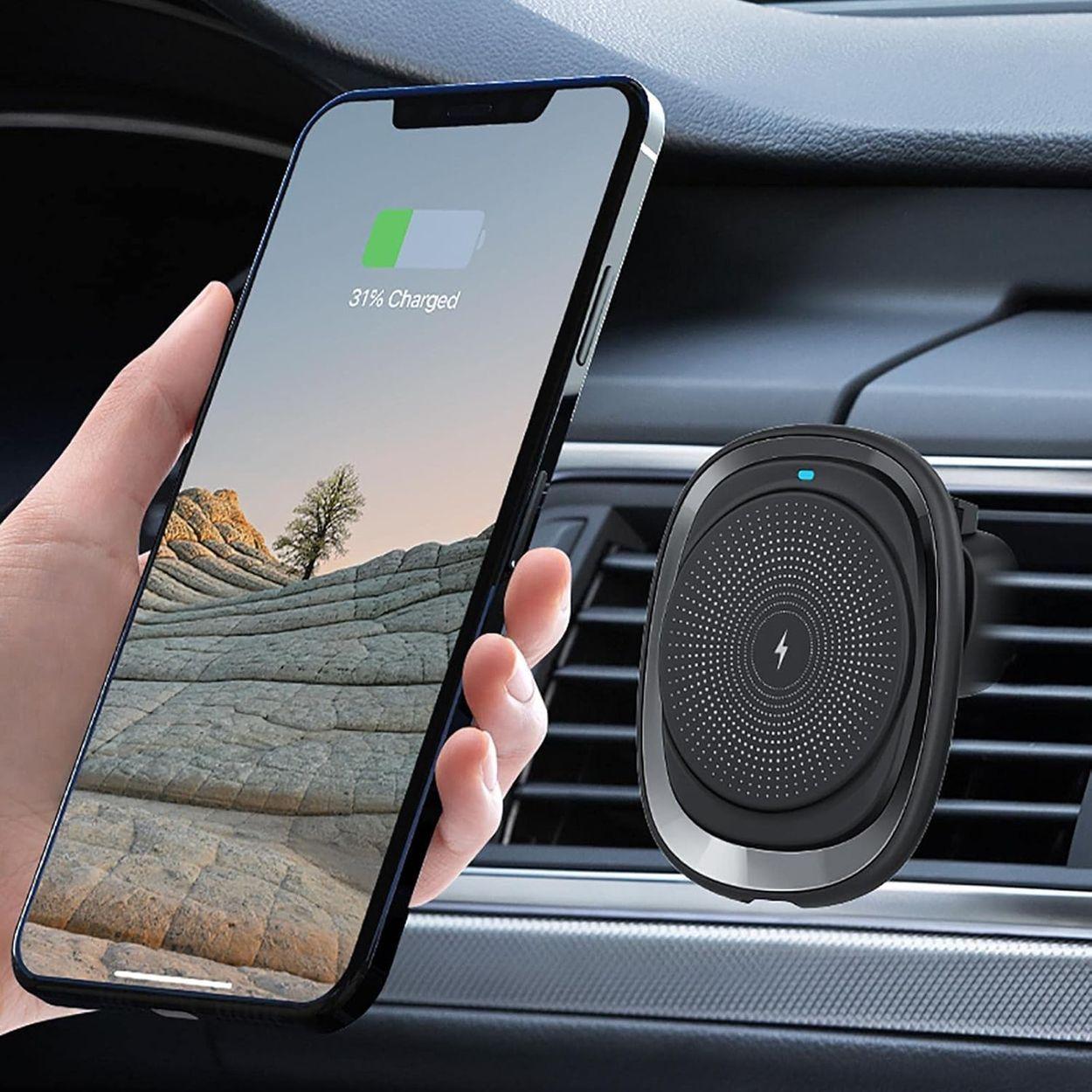 Soporte Magn tico de Auto Para Tel fonos Con Carga Inal mbrica Magn tica Kbod H26-9