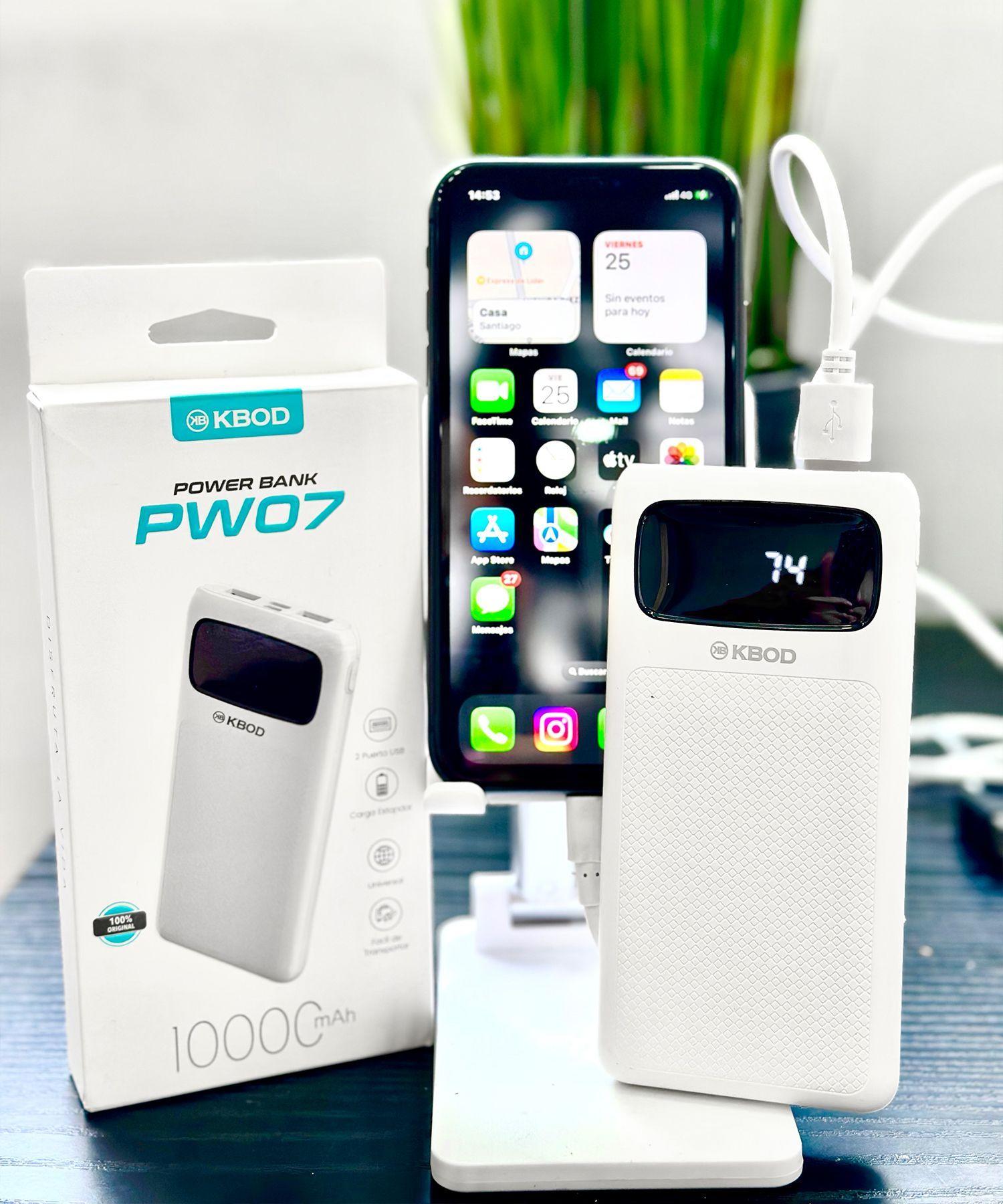 Batería Portátil Externa KBOD Power Bank 10.000mah PW07 Colores-4