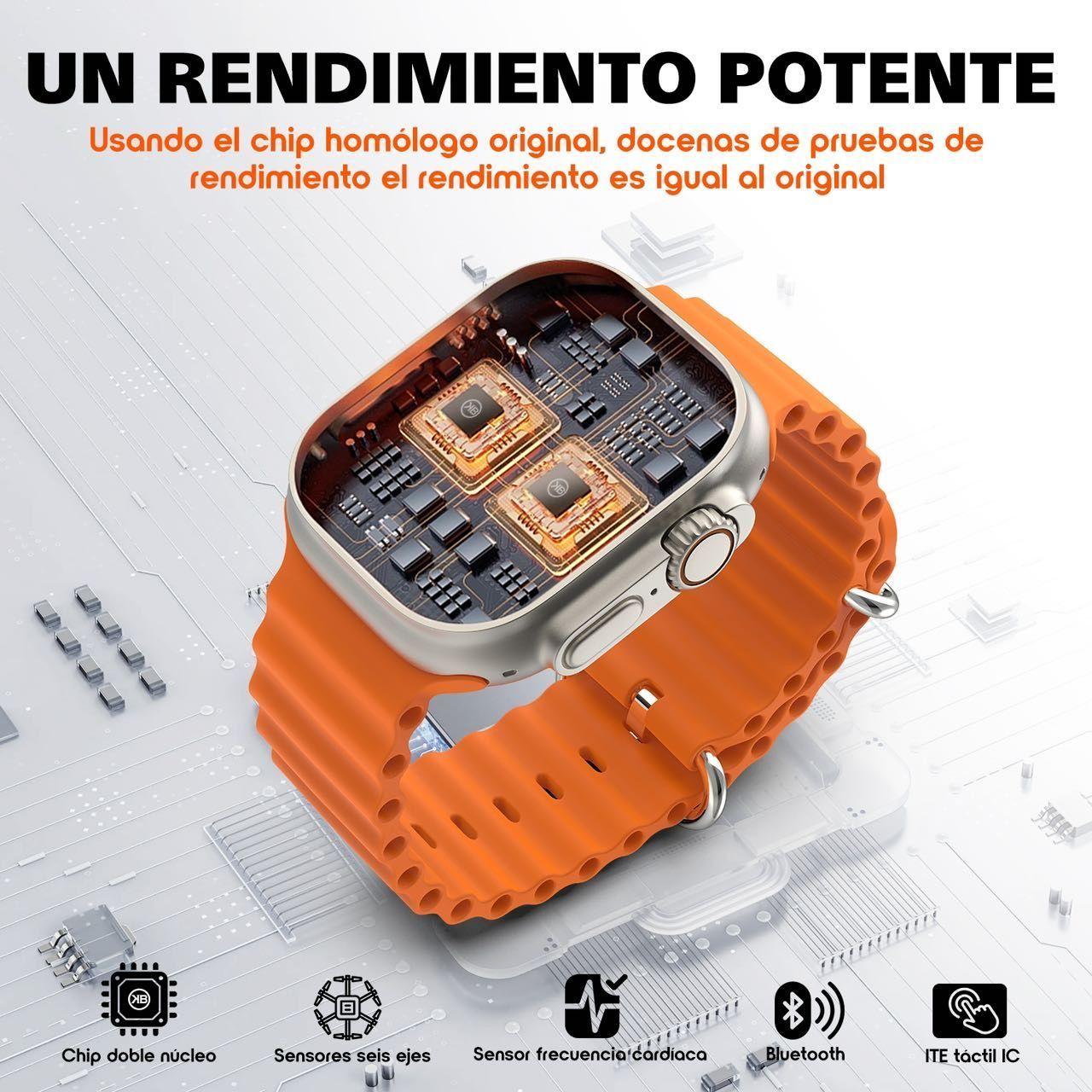 Smartwatch Reloj Inteligente Kbod X70 Ultra Pack de 7 Correas Intercambiables-1