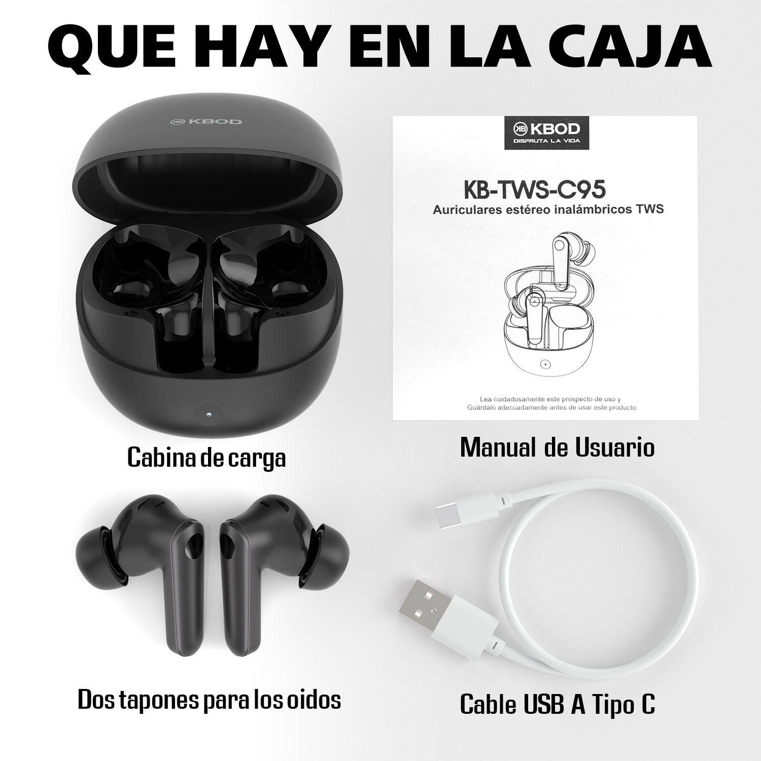 Audífonos Inalámbricos Bluetooth In Ear Kbod Tws C95 Colores-7