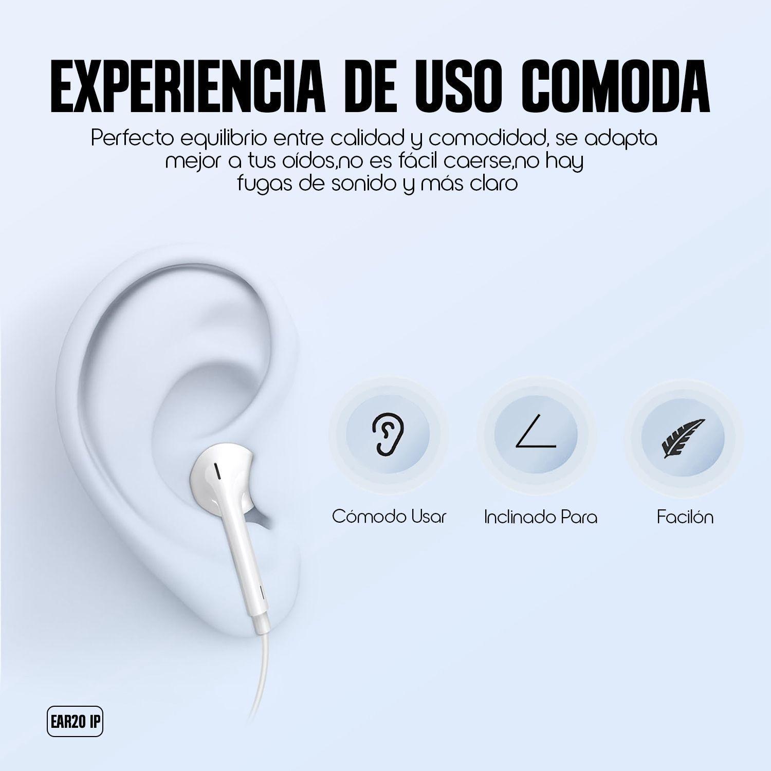 Audífonos Con Cable Y Micrófono Kbod Ear20 Para IP y Tipo C-4