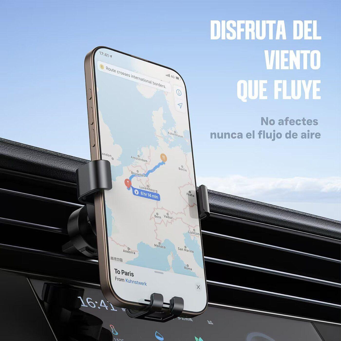 Soporte De Celular Para Auto Kbod H21 Con Cargador Negro-2