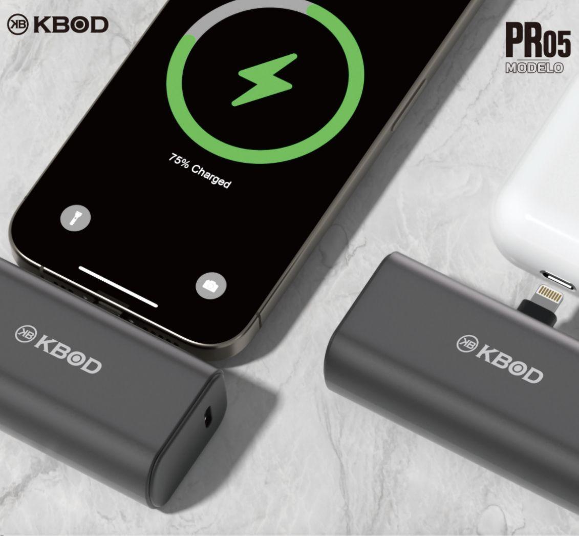 Batería Power Bank 5000 Mah Kbod Mini Pr05 Dual Hasta 20w-2
