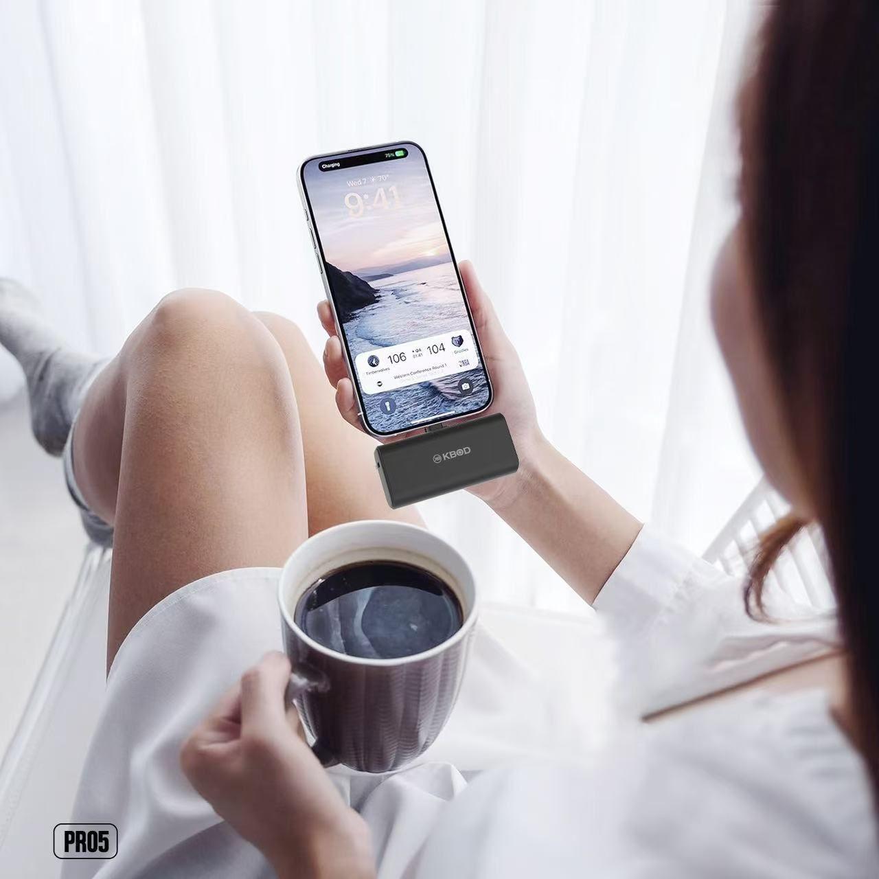 Batería Power Bank 5000 Mah Kbod Mini Pr05 Dual Hasta 20w-4