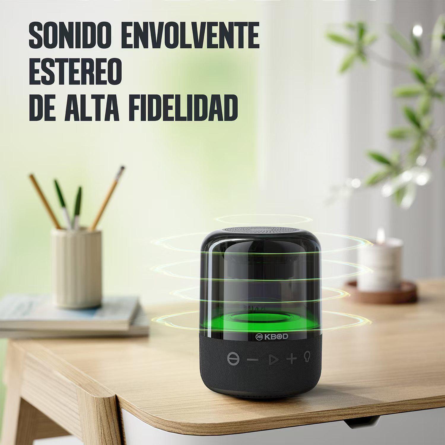 Parlante Bluetooth Kbod Jampod Audio Hi fi Sonido 360 Luz RGB-3