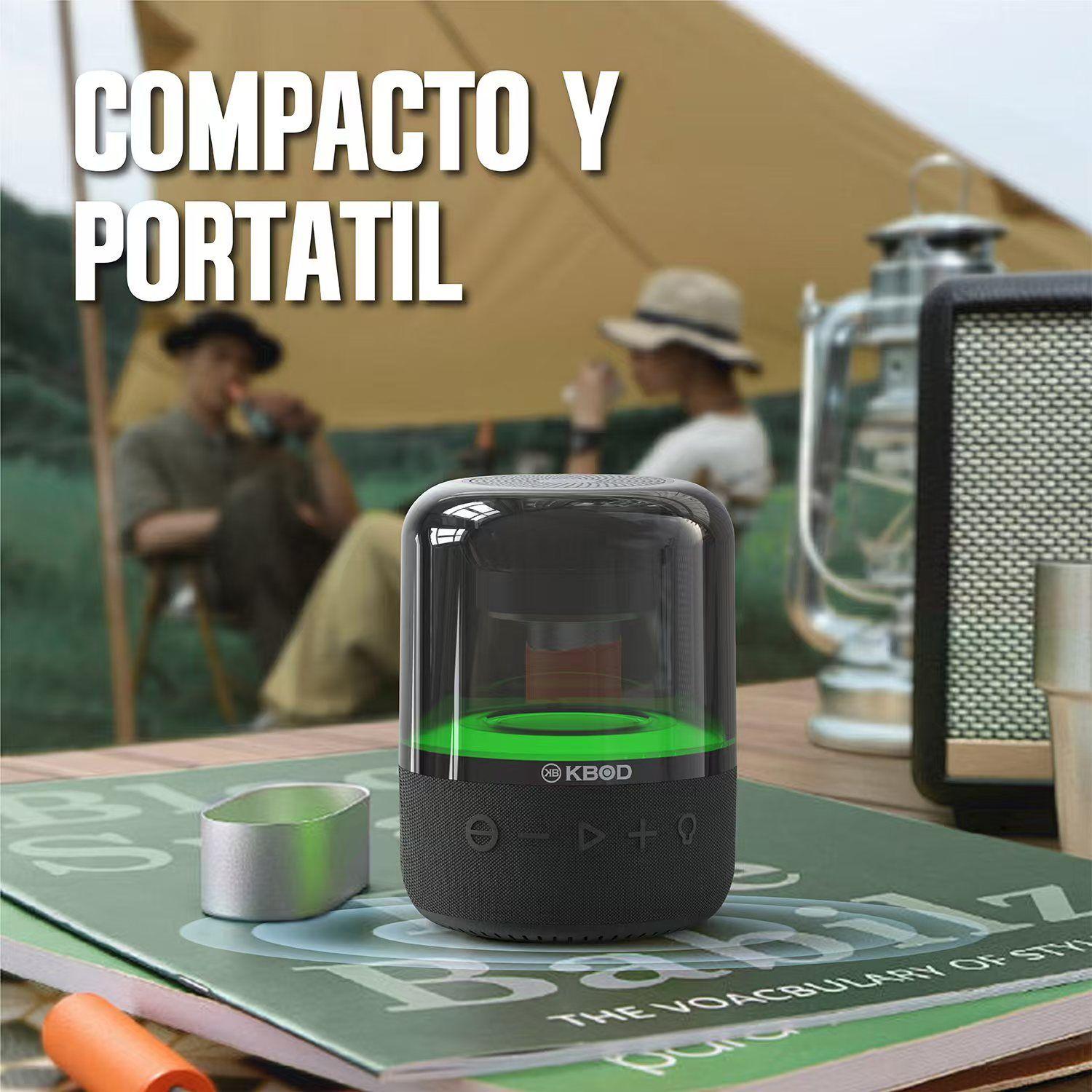 Parlante Bluetooth Kbod Jampod Audio Hi fi Sonido 360 Luz RGB-4