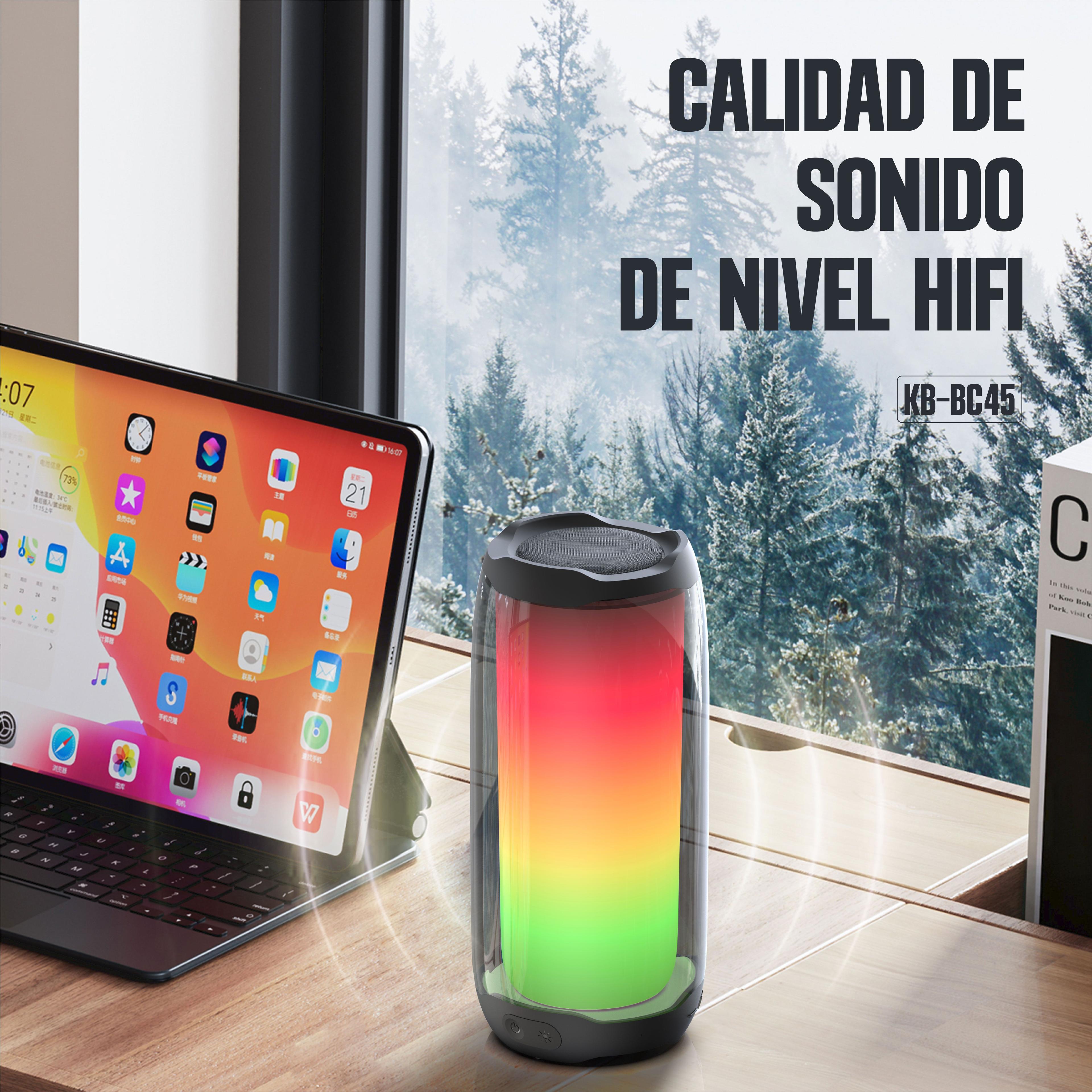 Parlante Bluetooth Tws Pulse Pro Kbod Kb-bc45 Sonido 360 10h-2