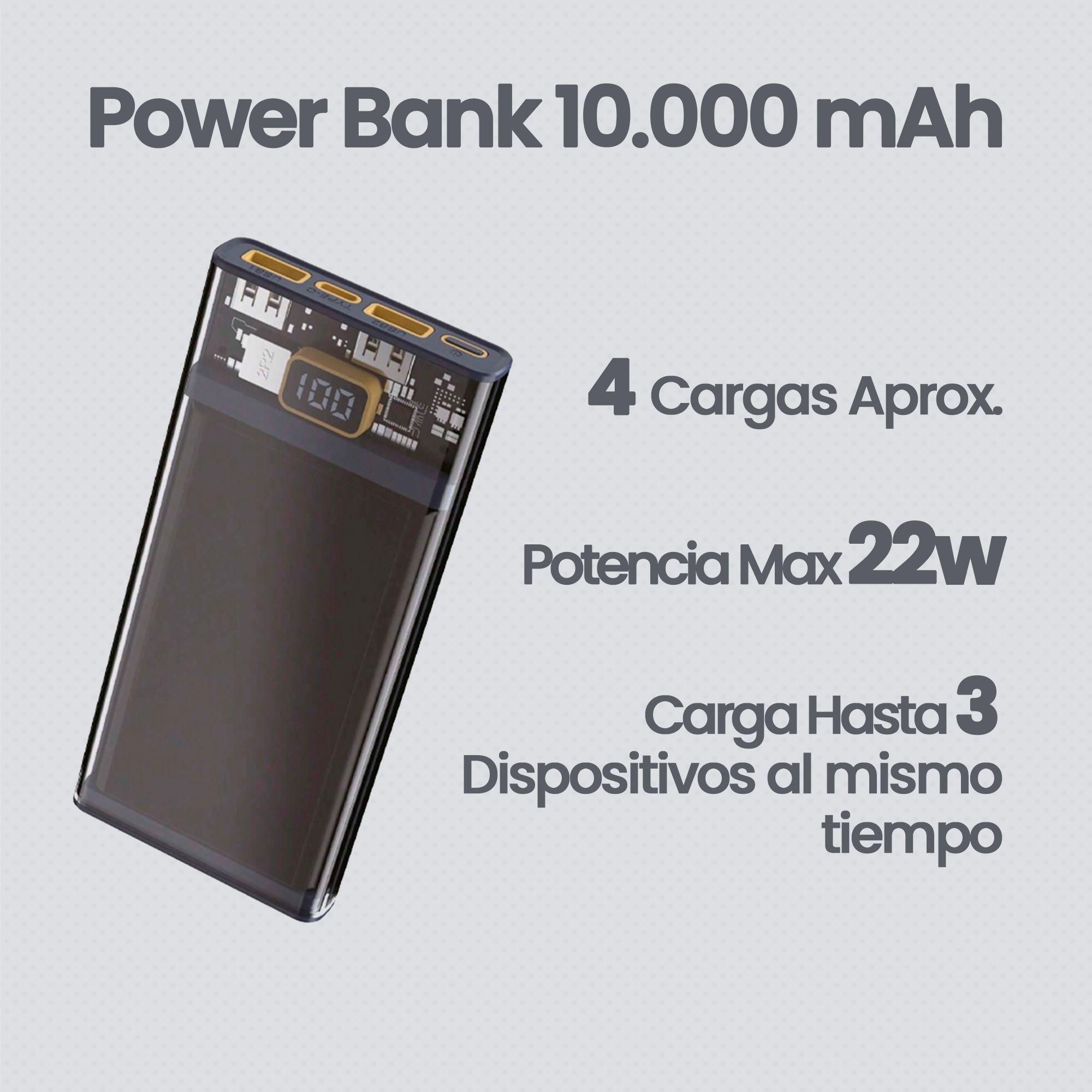Power Bank Bateria Externa Portatil 10000 Mah Kbod Pw08 de Carga Rapida 22w-2