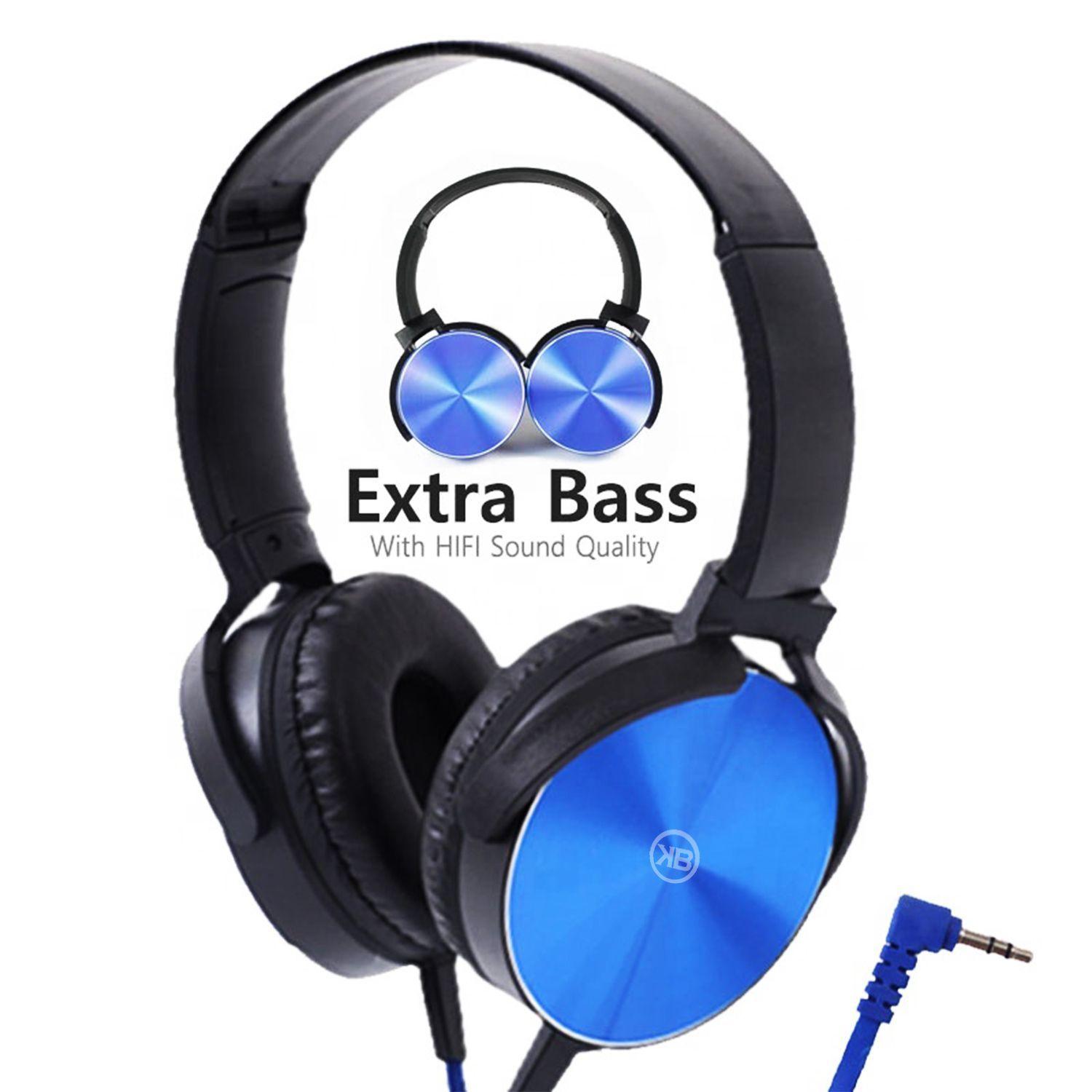 Audifonos Headband Extra Bass Con Cable Y Microfono Kbod I15 Colores-2