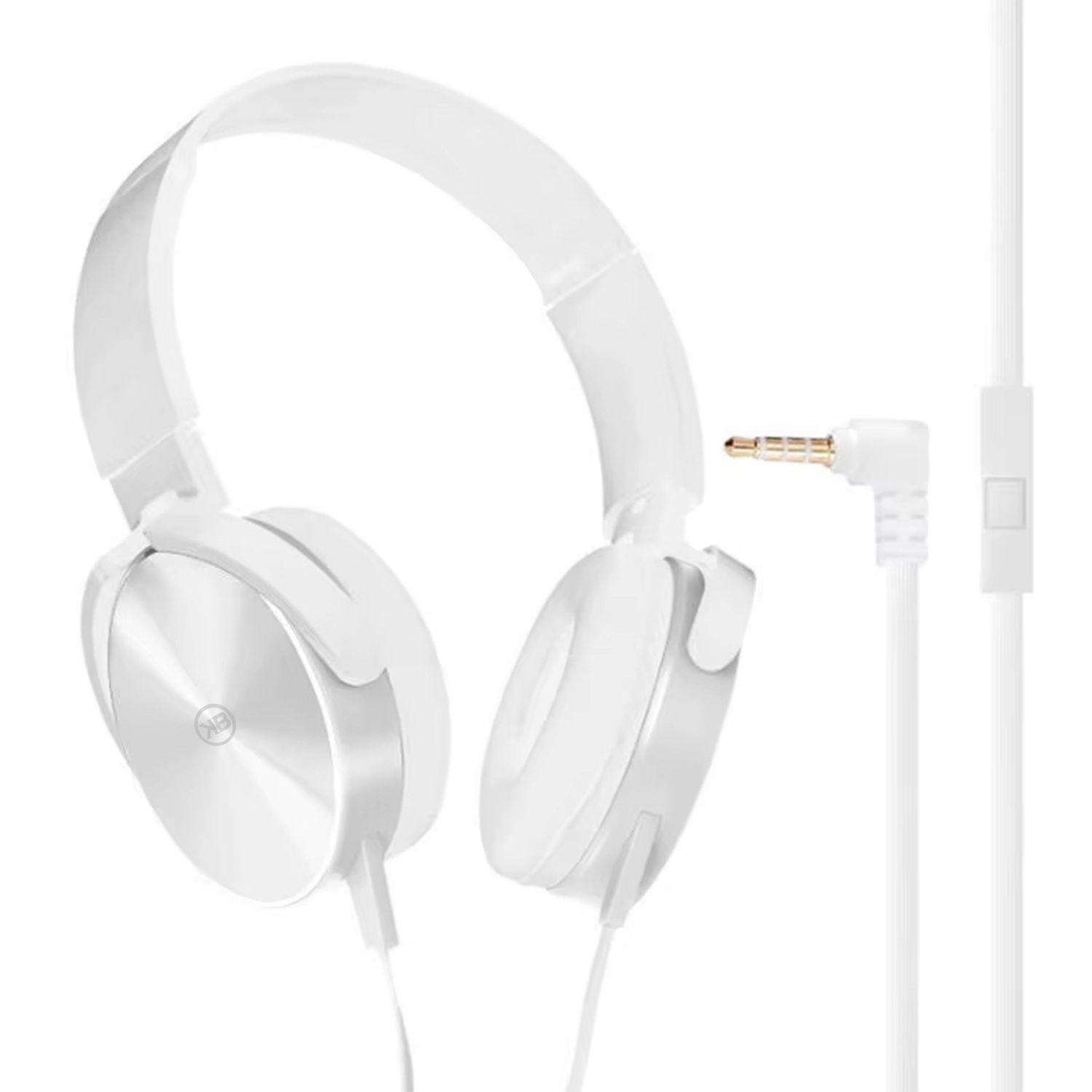 Audifonos Headband Extra Bass Con Cable Y Microfono Kbod I15 Colores-0